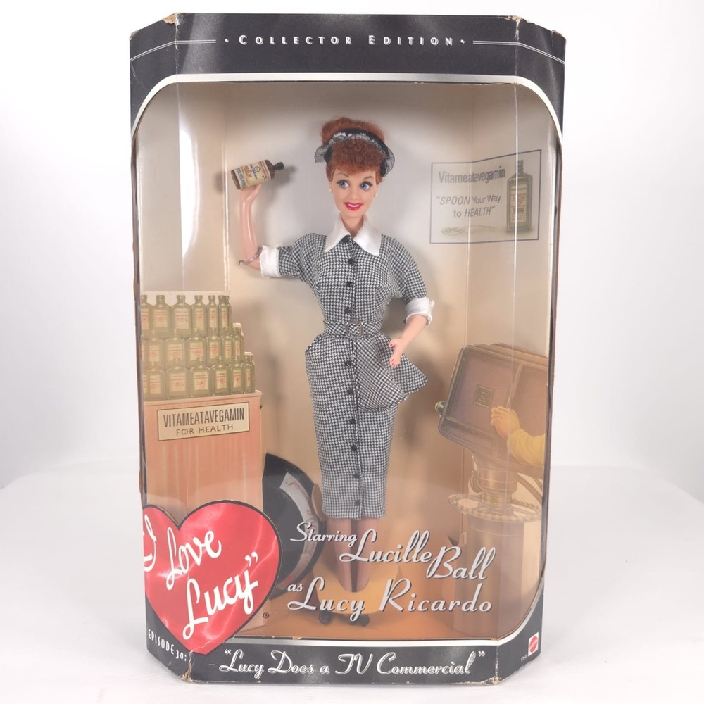 I Love Lucy Barbie Doll Lucy Does A TV‎ Commercial Episode 30 Mattel 1997 NIB